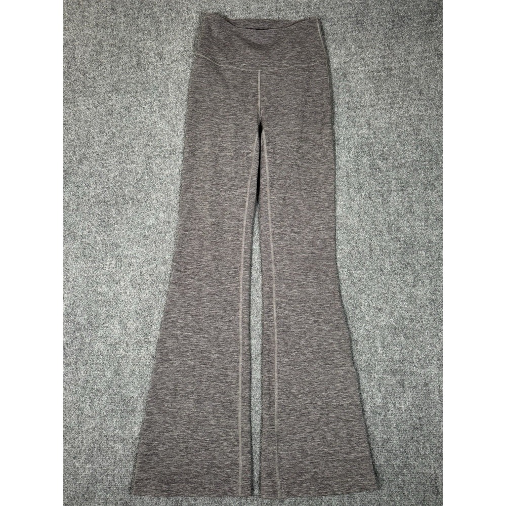 Lululemon Groove Super High Rise Flared Pants Leggings‎ Womens 4 Gray 32.5" EUC